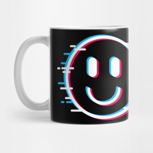 Glitch Face Happy Mug